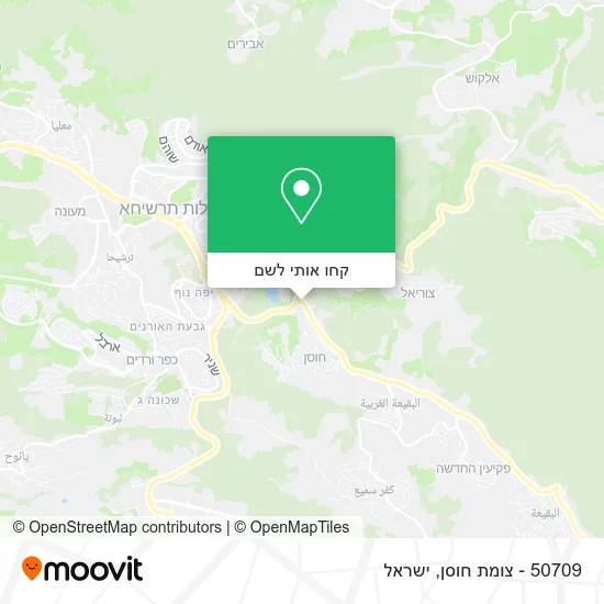 מפת 50709 - צומת חוסן