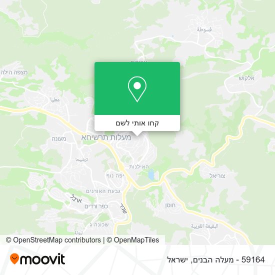 מפת 59164 - מעלה הבנים