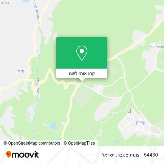 מפת 54430 - צומת צנובר