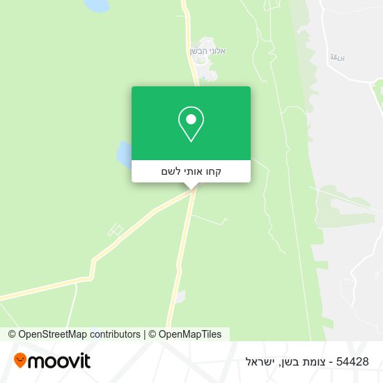 מפת 54428 - צומת בשן