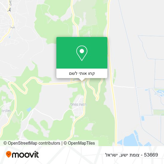 מפת 53669 - צומת ישע