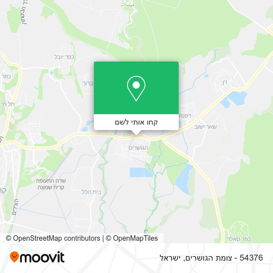 מפת 54376 - צומת הגושרים