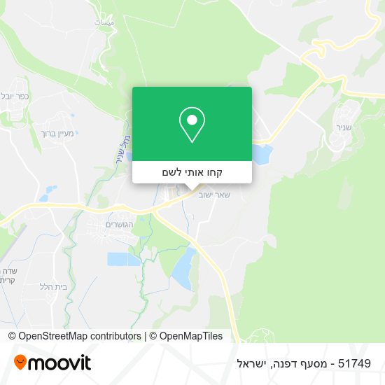 מפת 51749 - מסעף דפנה