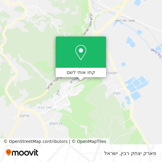 מפת פארק יצחק רבין