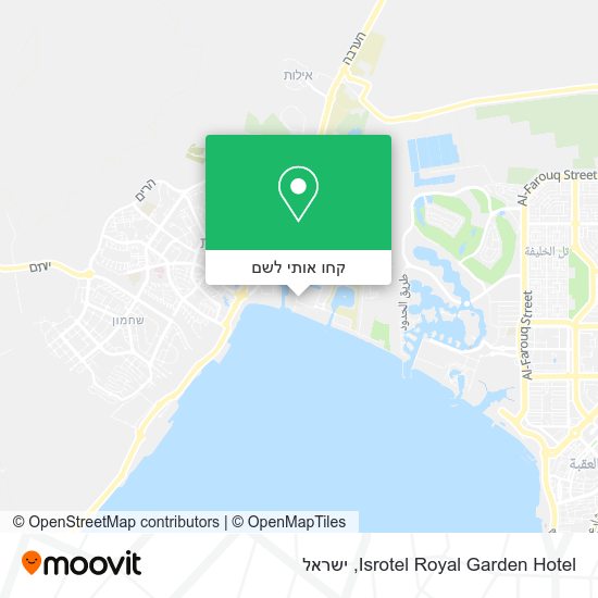 מפת Isrotel Royal Garden Hotel