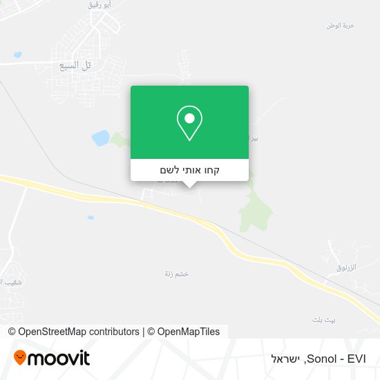 מפת Sonol - EVI