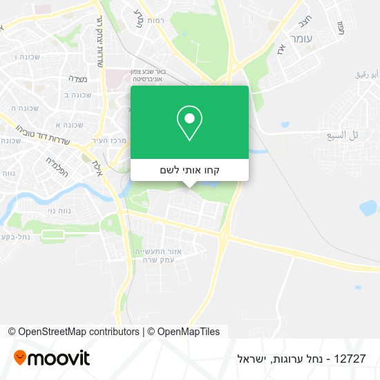 מפת 12727 - נחל ערוגות