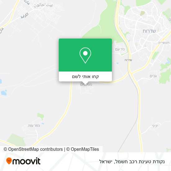 מפת נקודת טעינת רכב חשמל