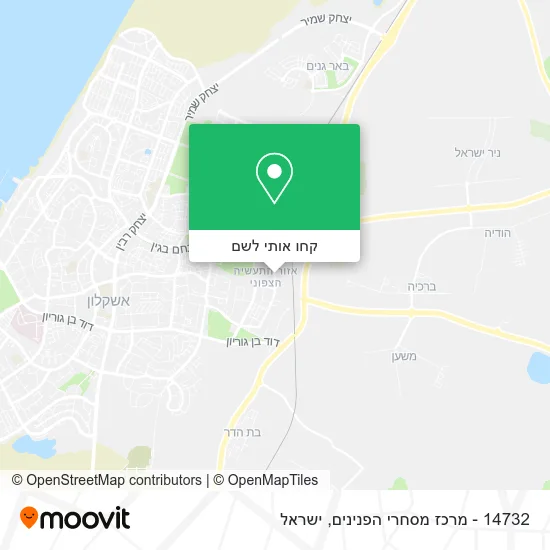 מפת 14732 - מרכז מסחרי הפנינים