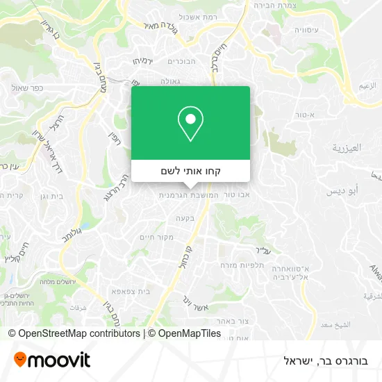 מפת בורגרס בר