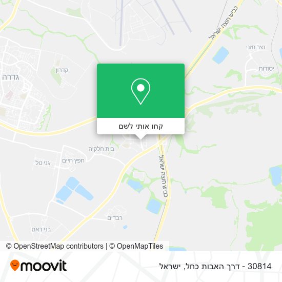 מפת 30814 - דרך האבות כחל