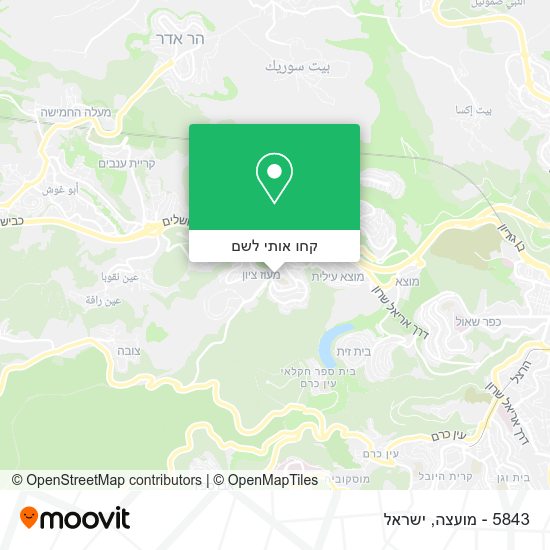 מפת 5843 - מועצה