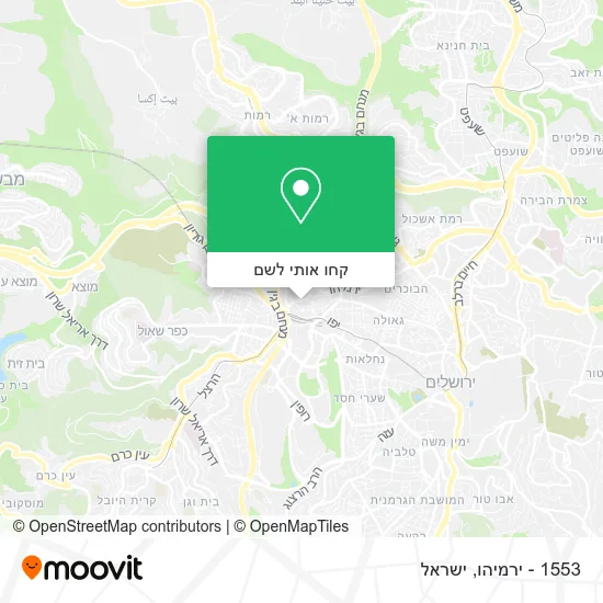 מפת 1553 - ירמיהו