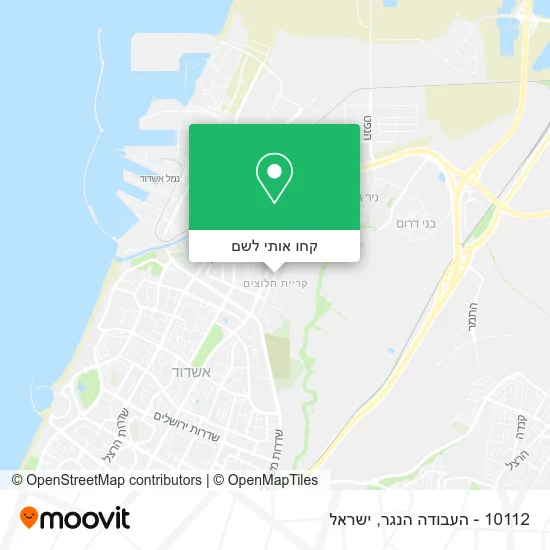 מפת 10112 - העבודה הנגר