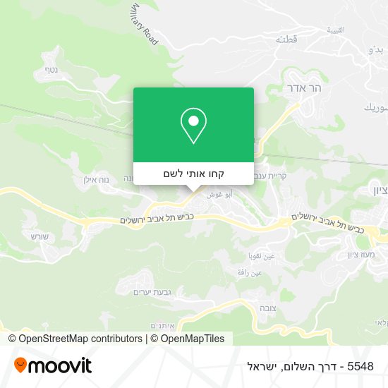 מפת 5548 - דרך השלום