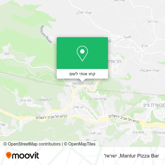 מפת Mantur Pizza Bar