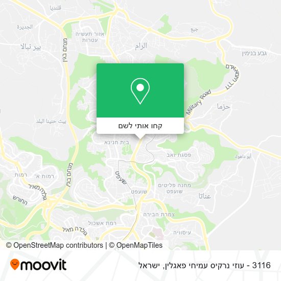 מפת 3116 - עוזי נרקיס עמיחי פאגלין