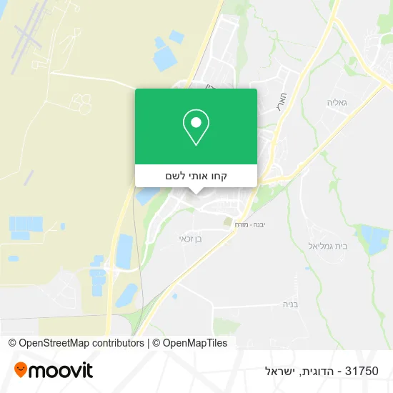 מפת 31750 - הדוגית
