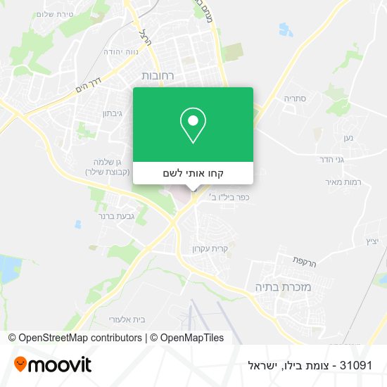 מפת 31091 - צומת בילו