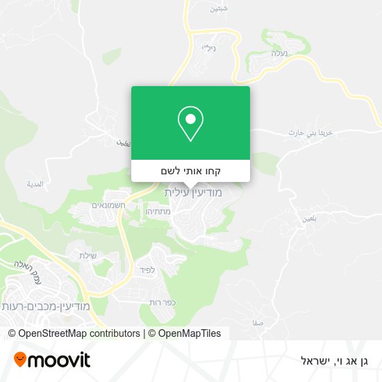 מפת גן אג וי
