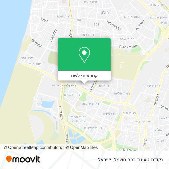 מפת נקודת טעינת רכב חשמל