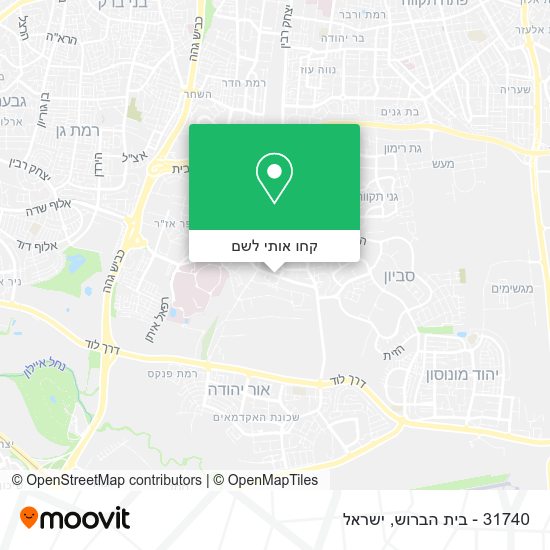 מפת 31740 - בית הברוש