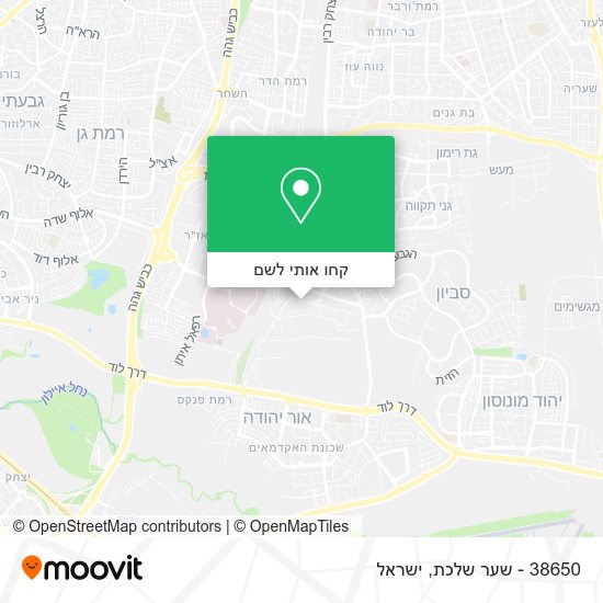 מפת 38650 - שער שלכת