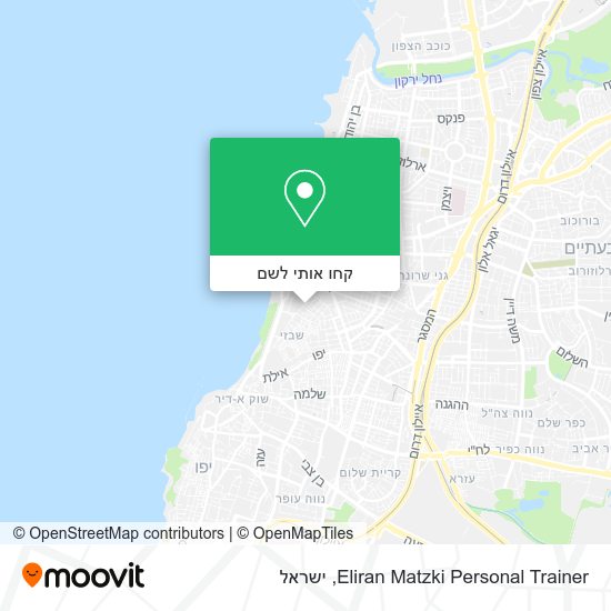 מפת Eliran Matzki Personal Trainer