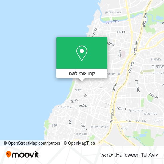 מפת Halloween Tel Aviv