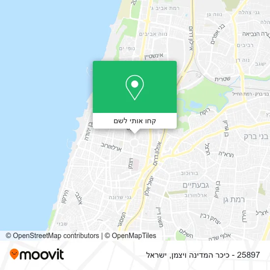 מפת 25897 - כיכר המדינה ויצמן
