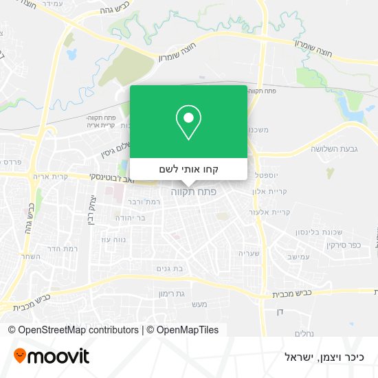 מפת כיכר ויצמן