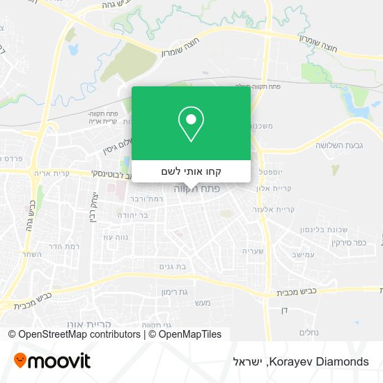 מפת Korayev Diamonds