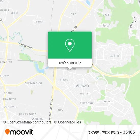 מפת 35465 - מעיין אפיק