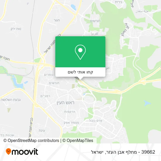 מפת 39662 - מחלף אבן העזר