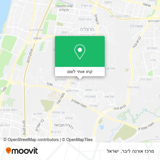 מפת מרכז אורנה ליבר