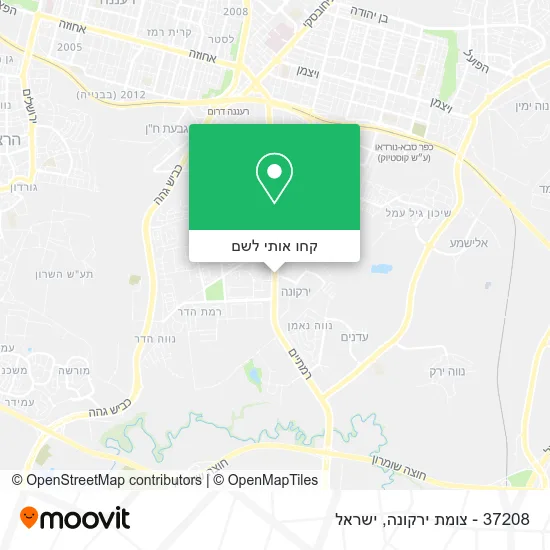 מפת 37208 - צומת ירקונה