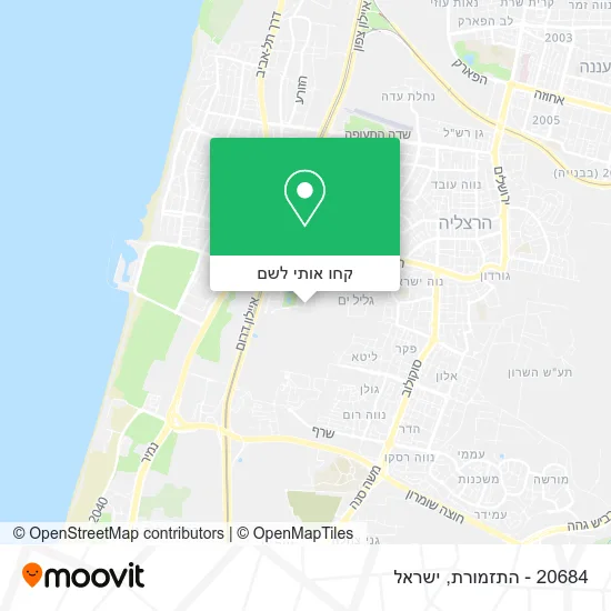 מפת 20684 - התזמורת
