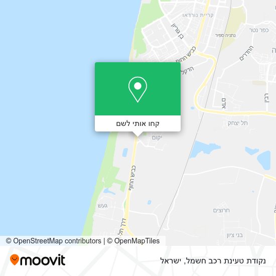 מפת נקודת טעינת רכב חשמל