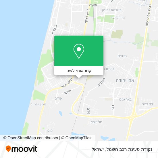 מפת נקודת טעינת רכב חשמל