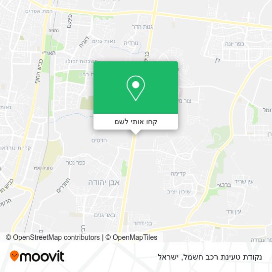 מפת נקודת טעינת רכב חשמל