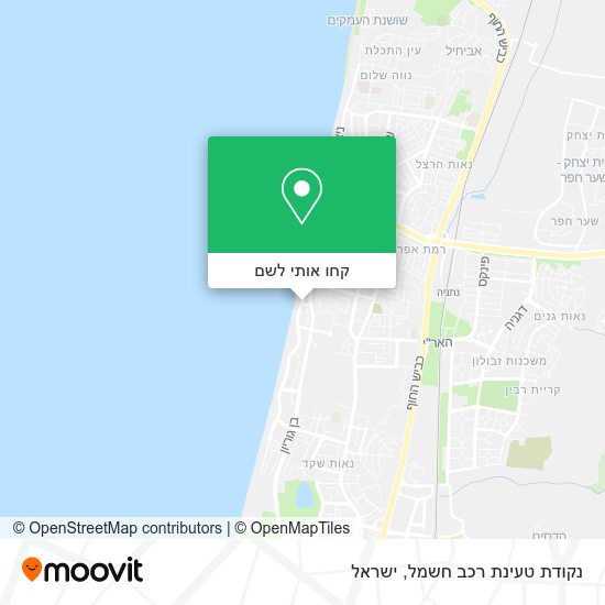 מפת נקודת טעינת רכב חשמל