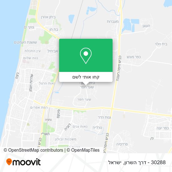מפת 30288 - דרך השרון
