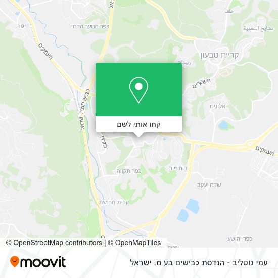 מפת עמי גוטליב - הנדסת כבישים בע מ
