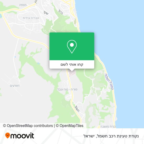 מפת נקודת טעינת רכב חשמל