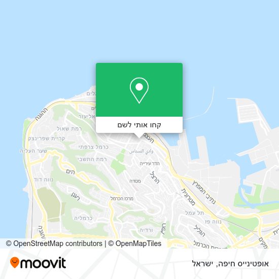 מפת אופטינייס חיפה