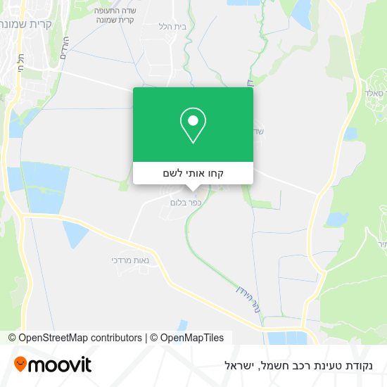 מפת נקודת טעינת רכב חשמל