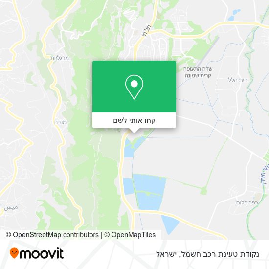 מפת נקודת טעינת רכב חשמל