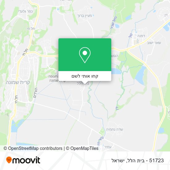 מפת 51723 - בית הלל