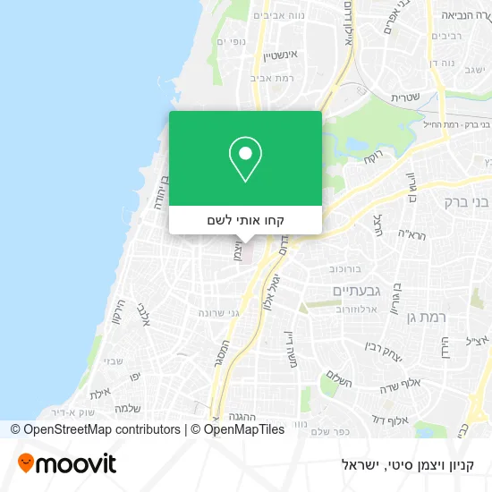 מפת קניון ויצמן סיטי