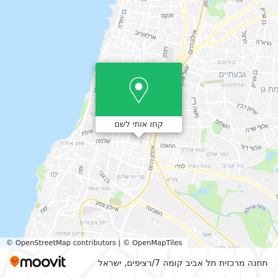 מפת תחנה מרכזית תל אביב קומה 7 / רציפים